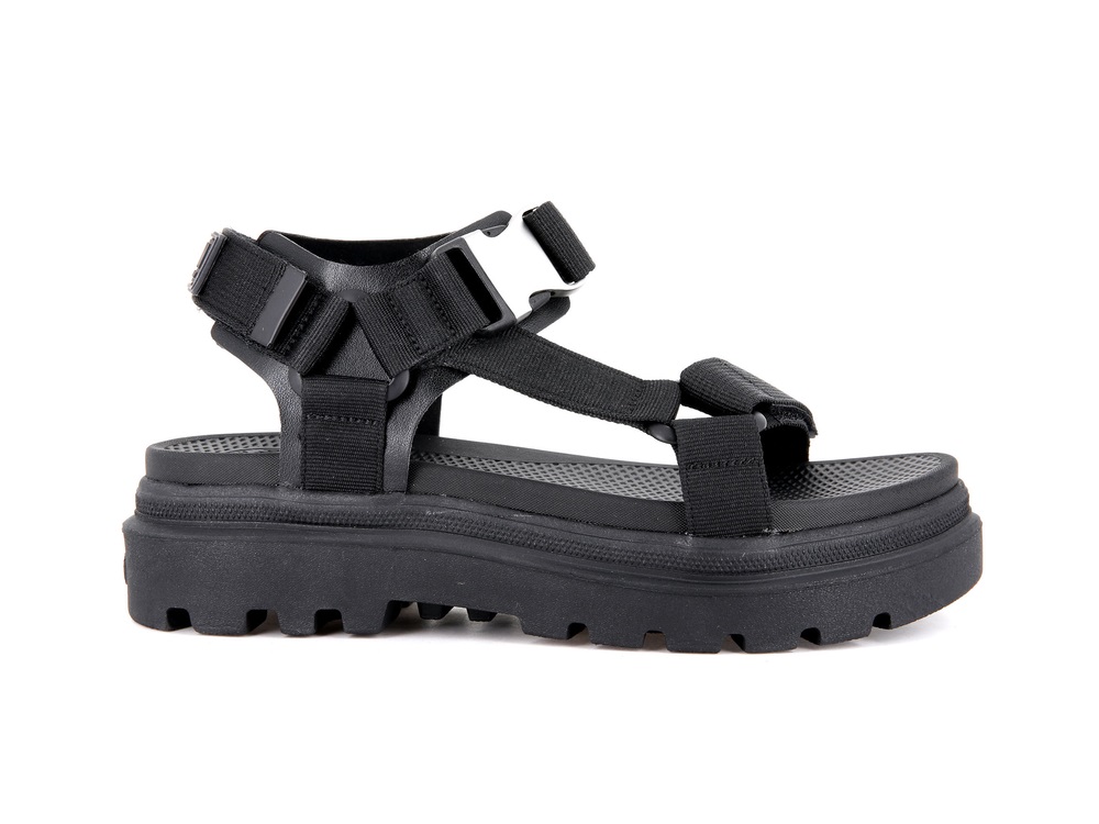 Sandalia Palladium PALLACRUISE STRAP Mujer Negras | Costa Rica-21870